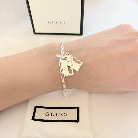 NEW authentic GUCCI sterling silver G bracelet - Picture 8 of 8